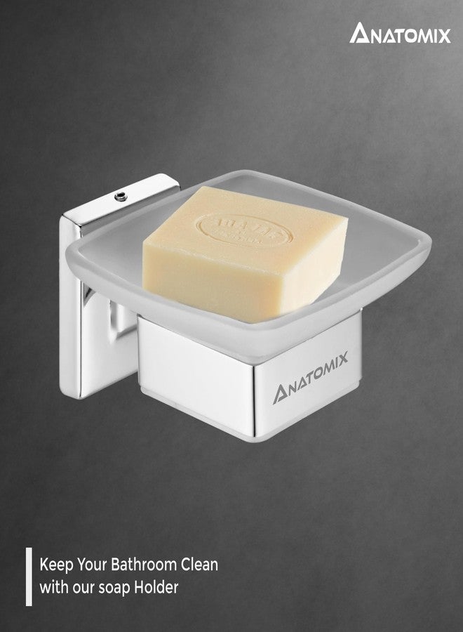 ANATOMIX 304 Grade Stainless Steel Soap Holder for Bathroom/Soap Case Holder Wall Mounted/Soap Dish for Washbasin/Soap Tray Stand - Pack of 1 (Chrome) - Image 3